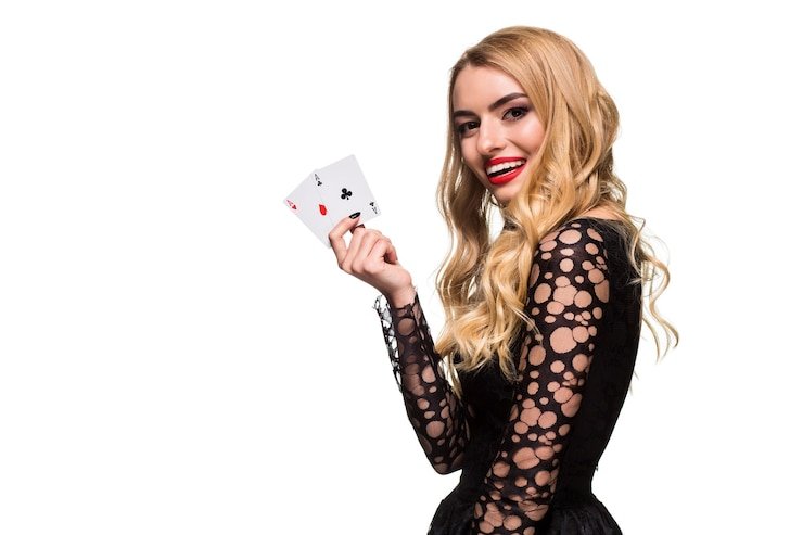 Live casino studio with multiple dealer stations