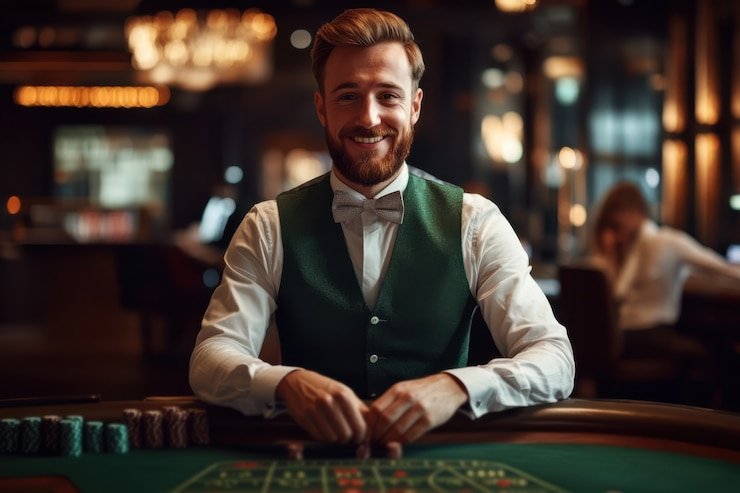 Three Card Poker live studio dealer at togelup 125